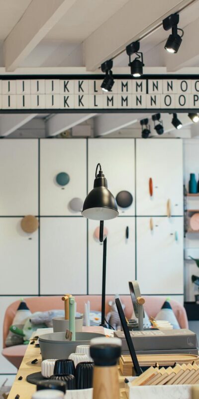 Explore a contemporary retail store interior featuring stylish decor and modern furniture arrangements.